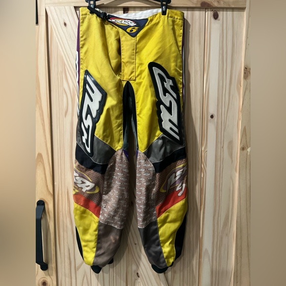 VINTAGE MSR Racing System 6 Gear Set XXL Jersey 34 Pants Yellow Purple - Picture 5 of 5